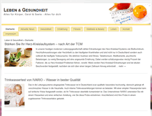 Tablet Screenshot of leben-gesundheit.com